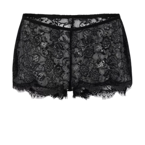 Adore Me Black Lace Sleep Shorts Size Large
